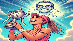 Match Report: Smart Serving Amanda Anisimova Takes Qatar 2025 Trophy in Style Against Jelena Ostapenko
