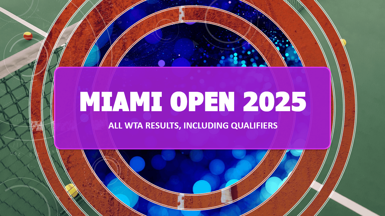 Miami Open 2025 full results, including qualifying rounds and main draw matches