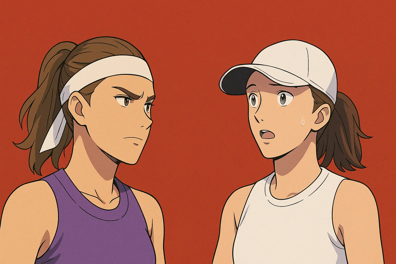 Aryna Sabalenka and Iga Świątek Portrait – 2025 WTA No.1 Race Focus