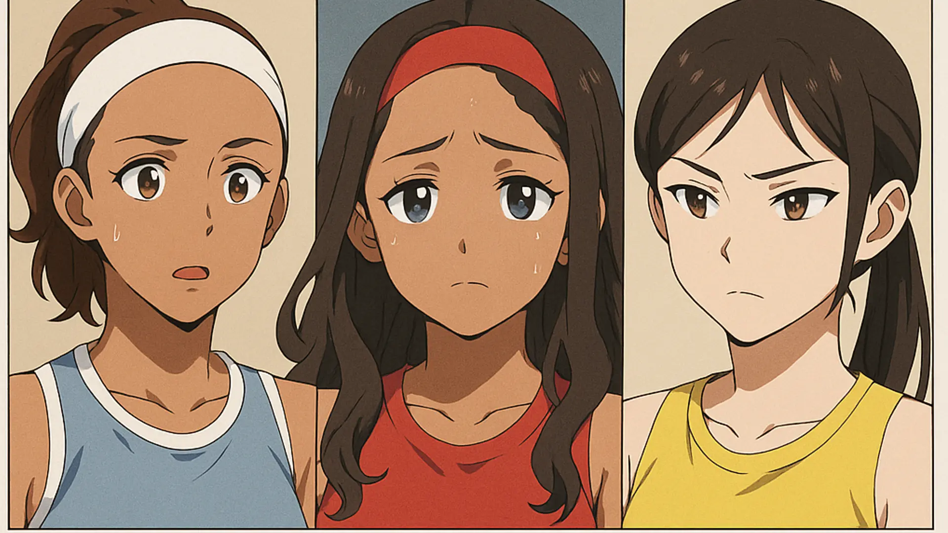 Illustration of tennis stars Madison Keys, Naomi Osaka, and Zheng Qinwen, highlighting their withdrawal from the 2025 Billie Jean King Cup Finals in Shenzhen