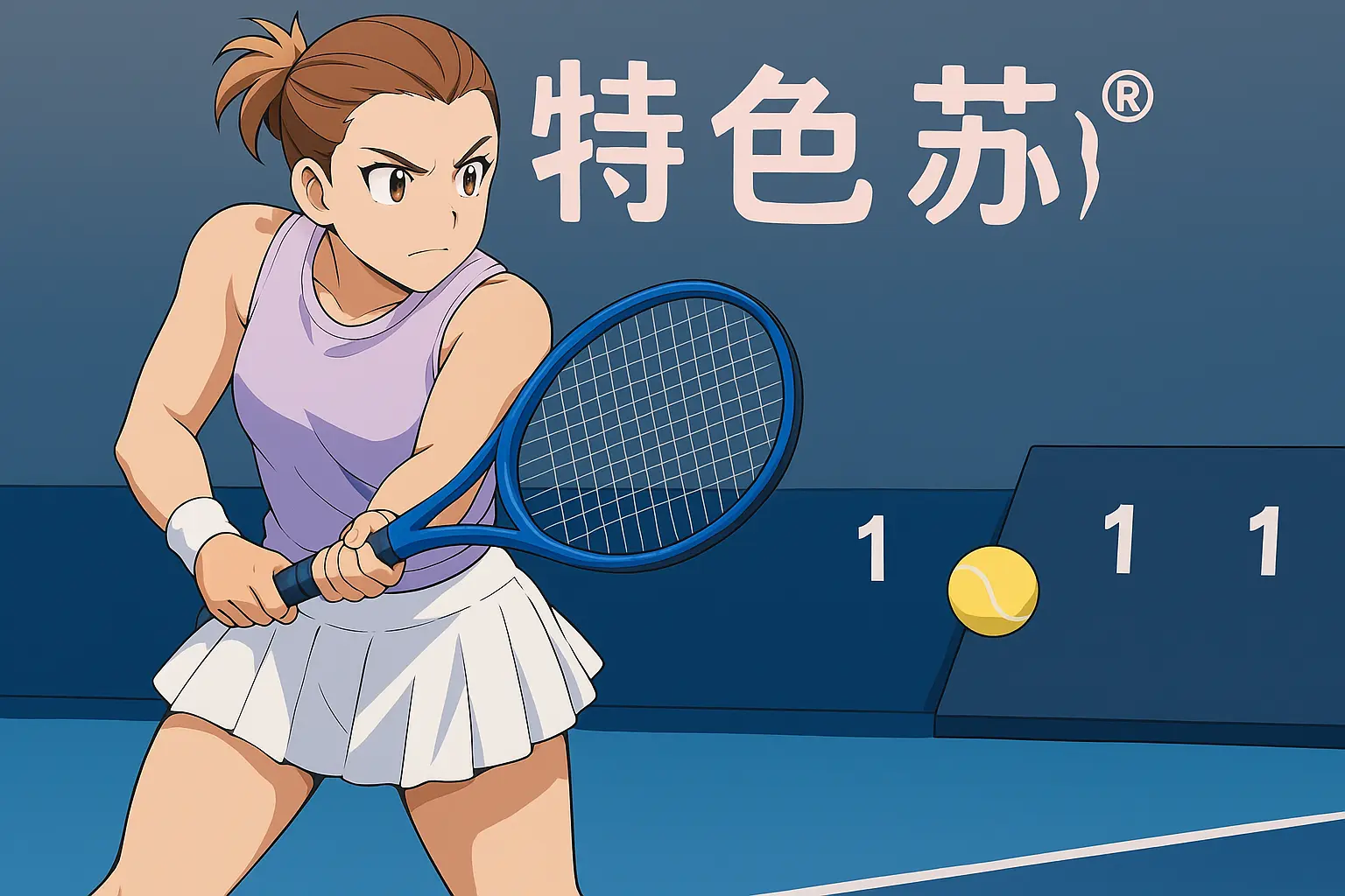 Maria Sakkari preparing to hit a tennis shot on a blue hard court at the China Open