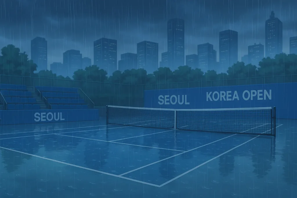 Rain Wipes Out Friday at Korea Open: Swiatek-Krejcikova Clash Delayed