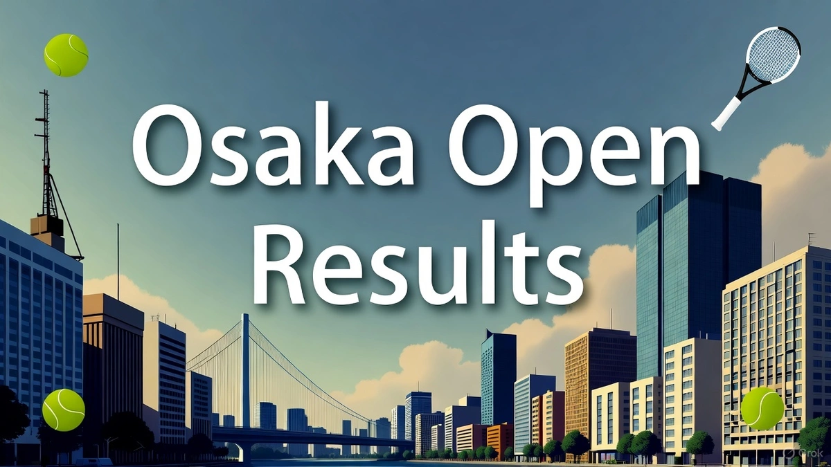 Scenic view of Osaka, Japan, host city of the 2025 WTA 250 Osaka Open featuring full main draw and qualifying results