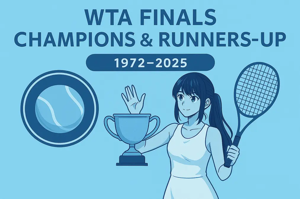 From Evert to Rybakina — Every WTA Finals Champion in History (1972–2025)
