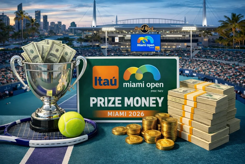 Miami Open 2026 – How Much Each WTA Player Earned After Every Round