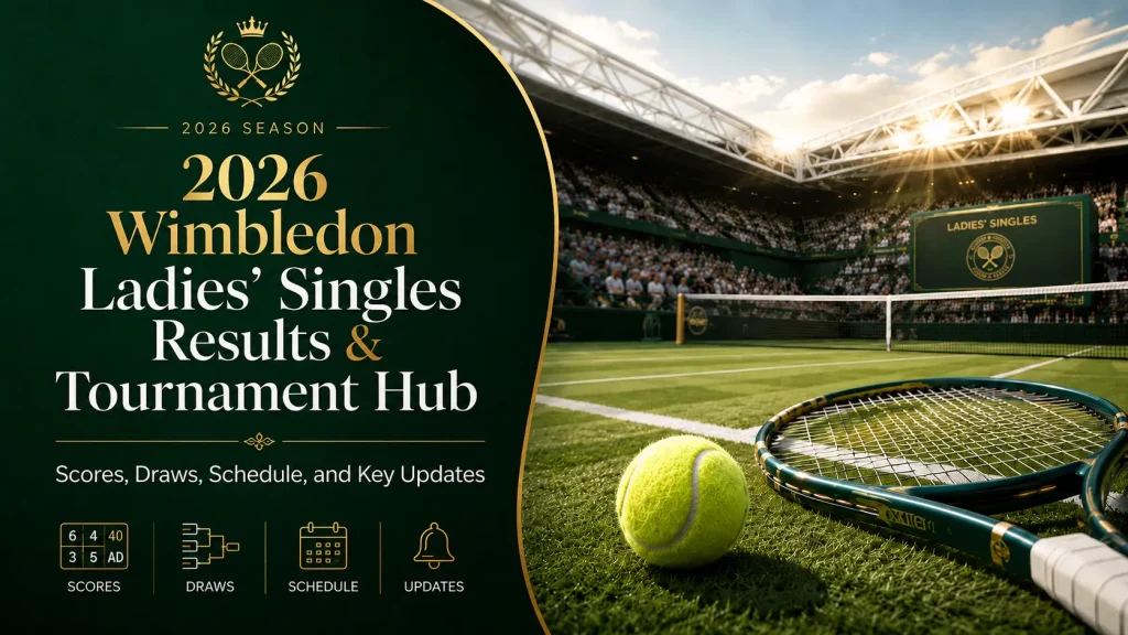 Wimbledon 2026 Ladies’ Singles: Results, Draw, Scores & Schedule