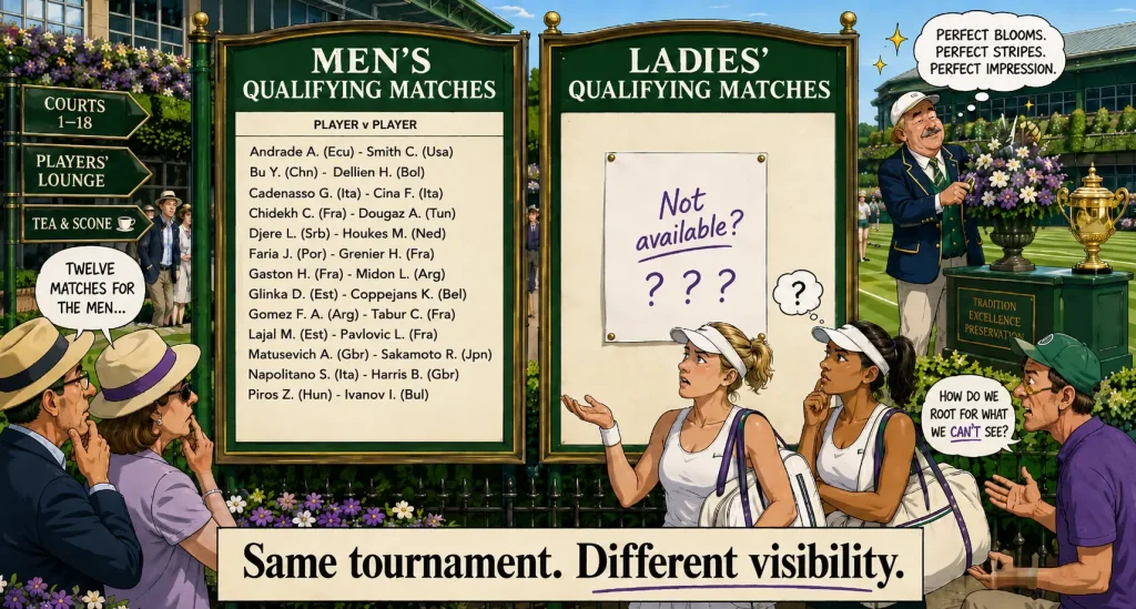Wimbledon Must Do Better After Ladies’ Qualifying Information Goes Missing