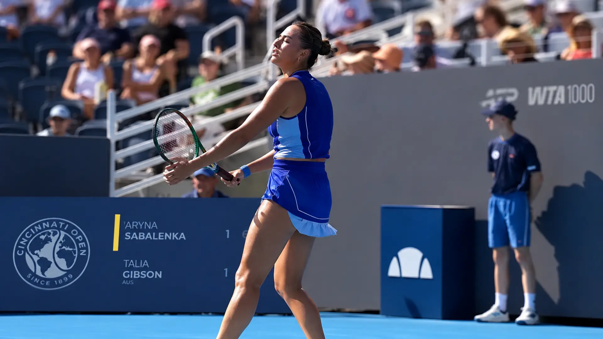 Aryna Sabalenka competes during her 2026 Cincinnati Open campaign