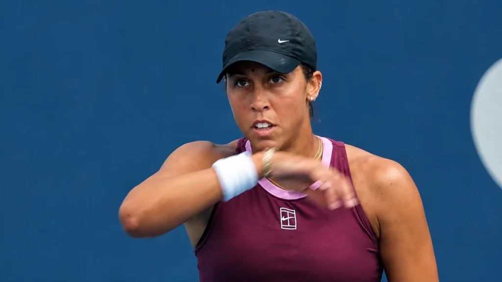 Madison Keys competes during her 2026 Cincinnati Open campaign