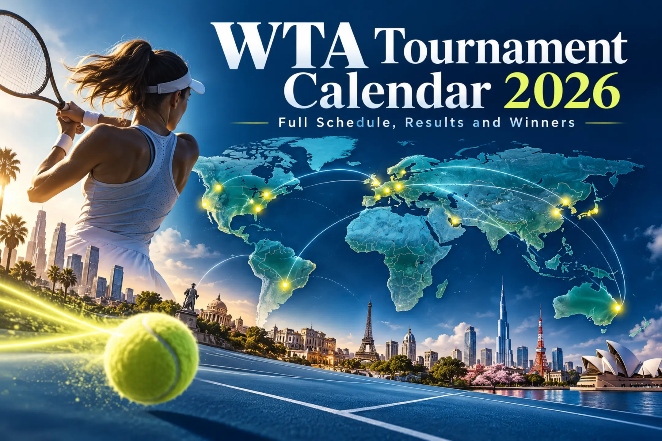 WTA Calendar 2026: Full Tournament Schedule, Results and Winners