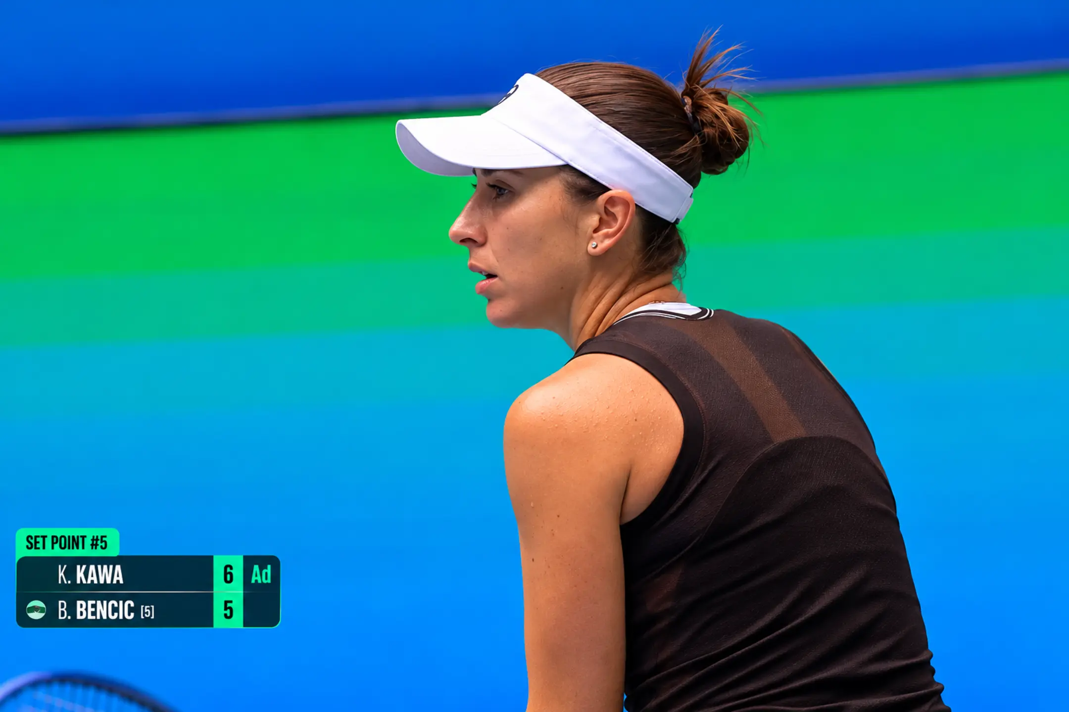 Belinda Bencic competes during the 2026 Ningbo Open