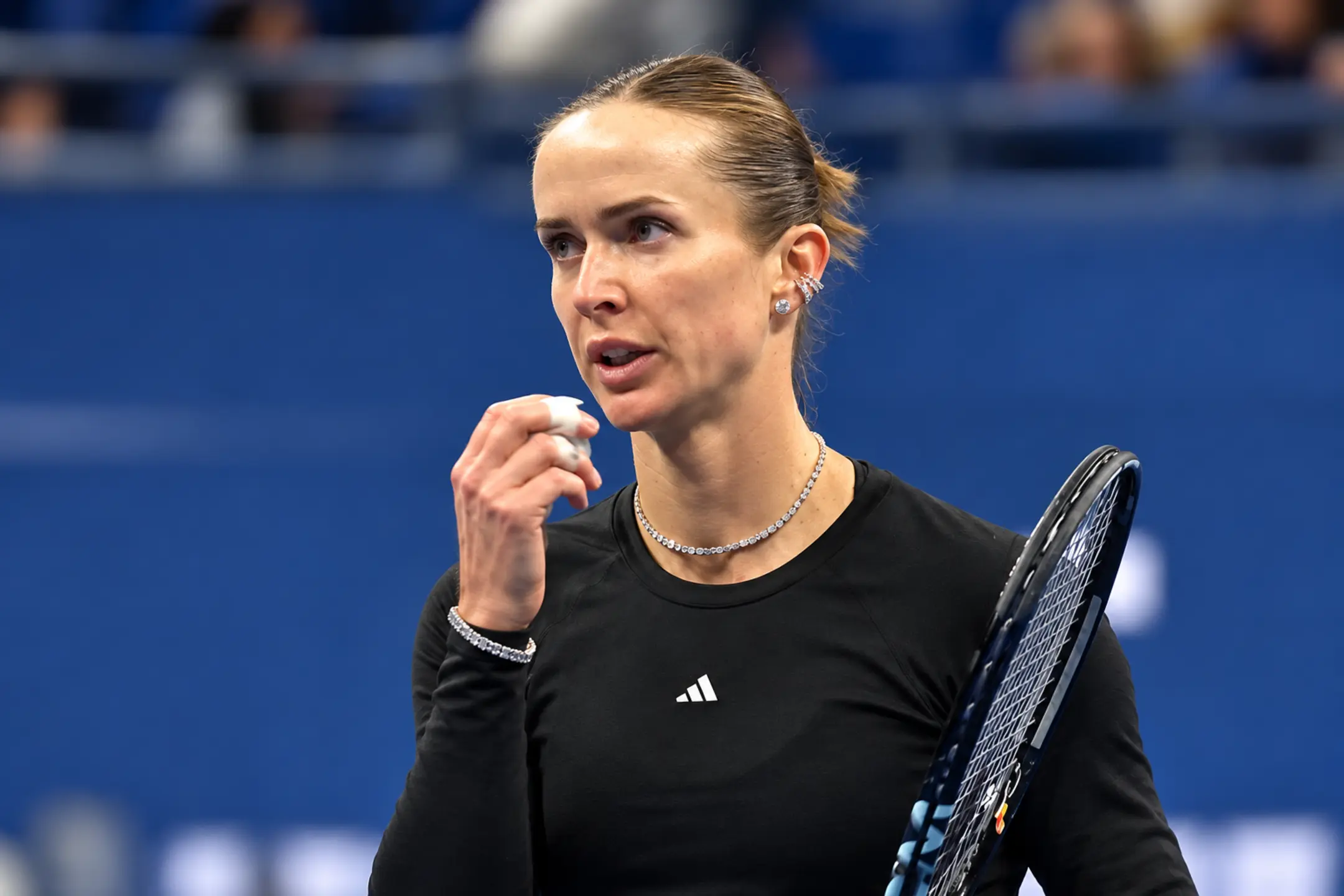 Elina Svitolina competes during another strong performance at the 2026 China Open