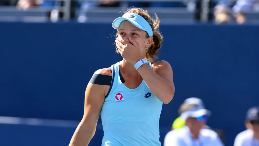 Sinja Kraus celebrates during her strong run at the 2026 China Open in Beijing