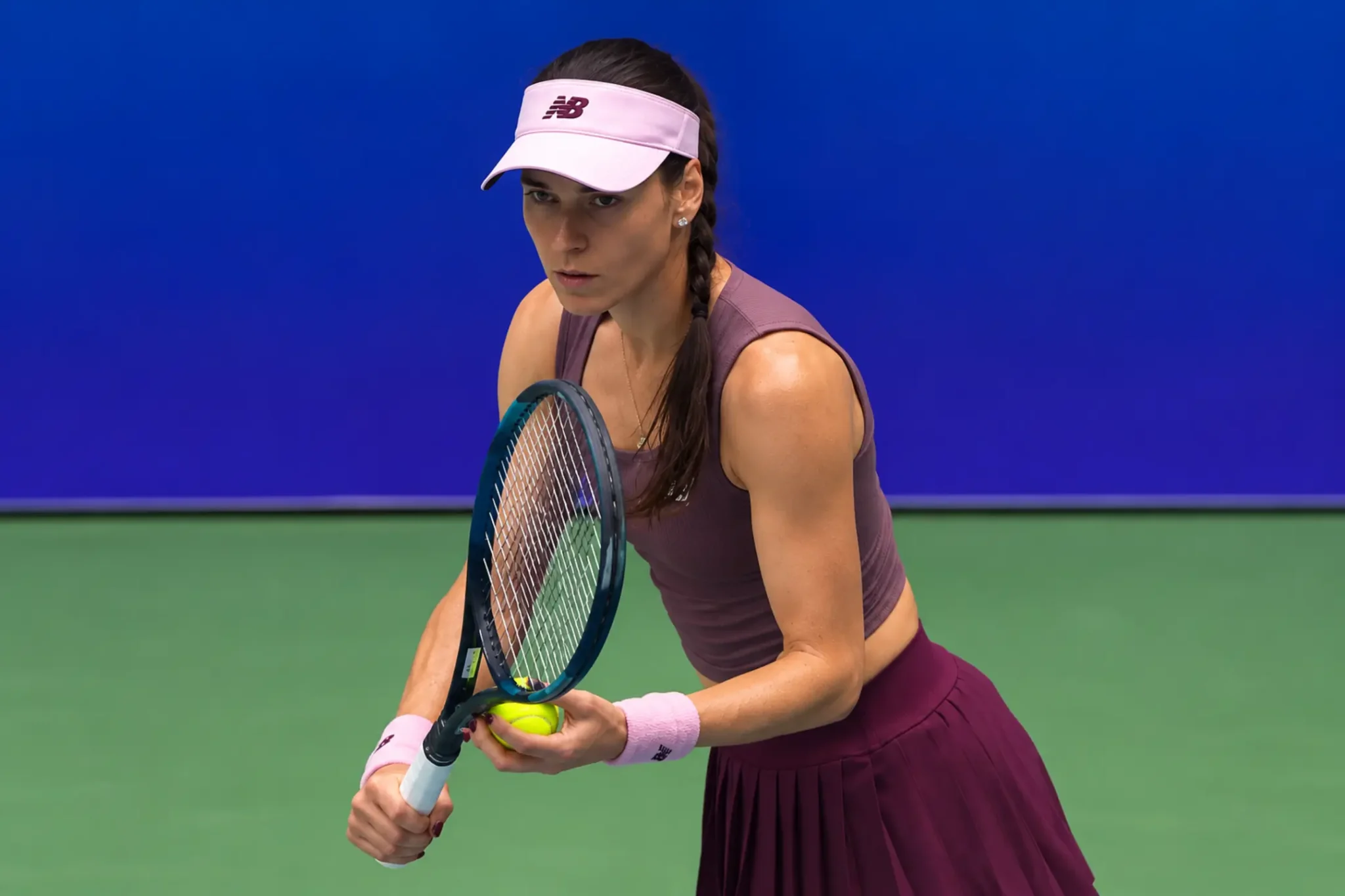 Sorana Cirstea competes in the first round of the 2026 Ningbo Open